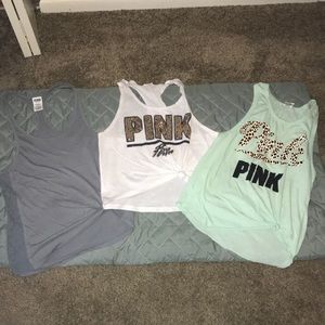 3 VS PINK tank tops!